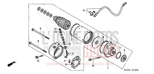 MOTEUR DE DEMARRAGE CM125CX de 1999